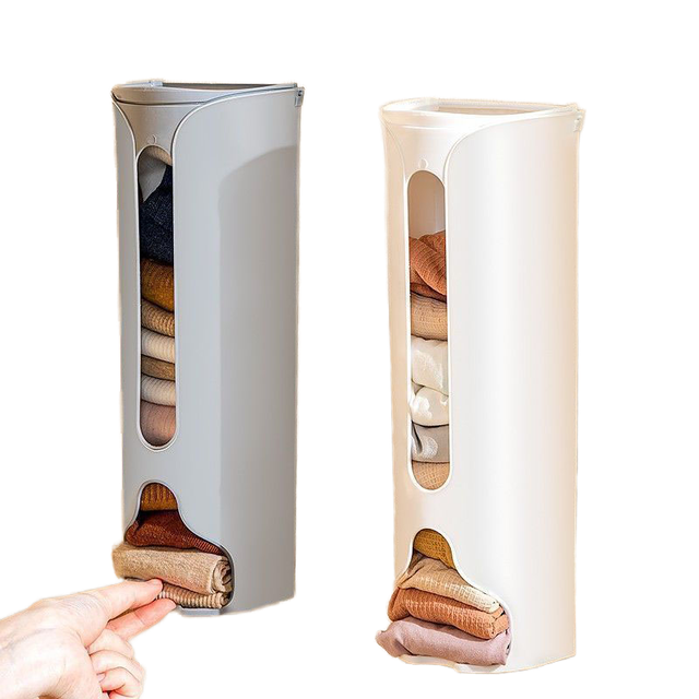 2026 New Wall-Mounted Household Organizer for Socks and Underwear Modern Design Plastic Storage for Clothing Wholesale