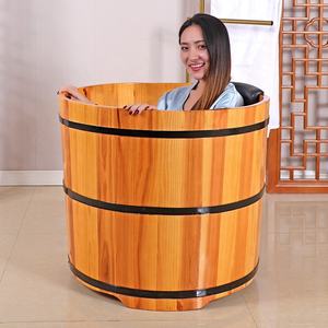Baignoire en bois personnalisé, livraison gratuite depuis l'usine, baignoire ronde en bois, bon marché, cypress, vente en gros - Product Image 3