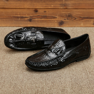 Chaussures de bureau professionnelles pour hommes de haute qualité, à lacets, légères, antidérapantes, respirantes, en cuir, avec semelle massante et désodorisante - Product Image 2