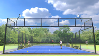 Terrain de padel professionnel extérieur/intérieur Phuoc Thinh Equipment, club de paddle-tennis panoramique complet, meilleure offre mondiale