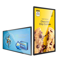 Pantalla LCD Ultrafina de 55 Pulgadas para Publicidad, Montaje en Pared, Sin Espacios, con Reproducción Automática en Bucle para Centros Comerciales, OEM