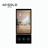 Boîtier et panneau de commande d'ascenseur au design moderne avec COP tactile intelligent pour hôtels, appartements, villas (verre/acier inoxydable)