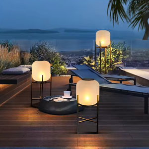 Lampes solaires LED d'extérieur, IP65, étanches, en acier inoxydable, avec télécommande, éclairage chaud 3000K, décoration de jardin - Product Image 2