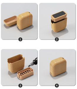 Timbro Personalizzato in Legno di Noce Nero e Legno Massello con Nome, Logo o Firma - Vendita Calda - Product Image 4