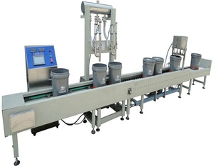 Botella automática de 10-20kg, lubricante líquido, aceite lubricante de motor, línea de producción de llenado de barril de pesaje - Product Image 1