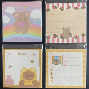 Notas adhesivas estéticas Bloc de notas de chocolate Logo Bloc de notas Accesorios de papelería Juego personalizado Bloc de notas de gato - Product Image 6