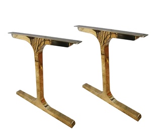 Shine Gold Conference Table Office Furniture Home Furniture Metal Stainless Steel Table Legs