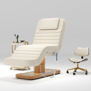 Table de massage électrique moderne et réglable pour salon, lit de beauté et de soin du visage avec dossier incurvé - Product Image 1
