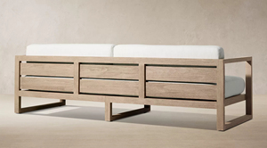 Sofá Seccional de Madera de Teca Sólida de Grado A, de Lujo Moderno, Estilo Minimalista de Mediados de Siglo, para Jardín, Villa, Resort, Hotel - Product Image 4
