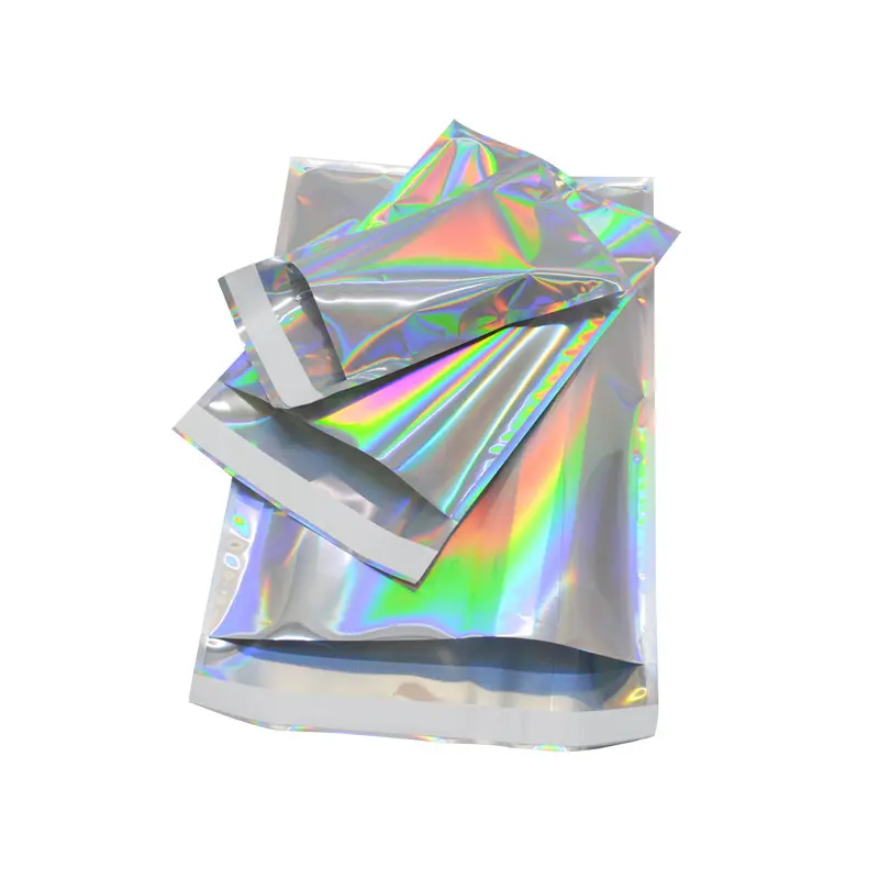 Лазерная пленка голографическая фольга упаковочные сумки Ювелирная Косметика голограмма самоклеящаяся Экспресс-Курьерская сумка