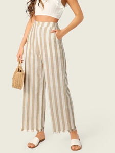 Nuovo stile di modo marchi casual Gamba Larga A Righe palazo delle donne <span class=keywords><strong>pantaloni</strong></span> - Product Image 2