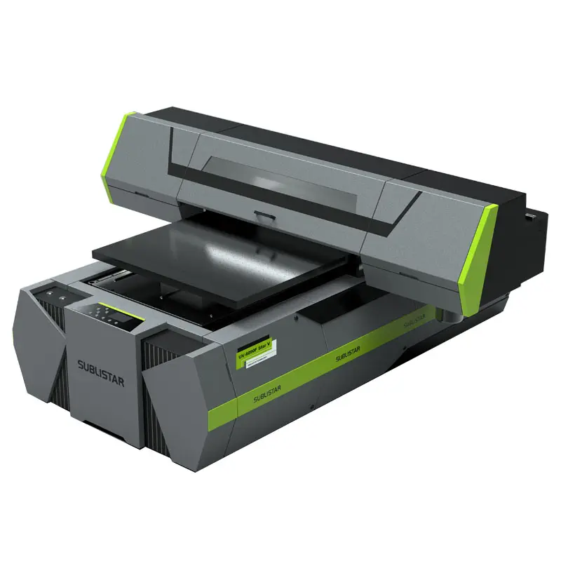SUBLISTAR 600mm*900mm फ्लैटबेड UV प्रिंटर डिजिटल प्रिंटिंग मशीन 3PCS i1600 प्रिंट हेड के साथ