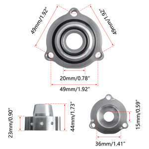 ฐานวาล์ว BOV025อะลูมิเนียมอัลลอยสำหรับ Volkswagen Audi TFSI Golf fsit turbocharger - Product Image 2