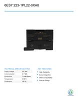Módulo de E/S Digital Mixto Siemens 6ES7 223-1PL22-0XA8 EM223 Usado, Controlador de Programación PLC Inteligente para Automatización Industrial