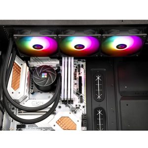 ชุดระบายความร้อนซีพียู Thermalright AQUA 360 BLACK ARGB V3 พร้อมพัดลม PWM สามตัว ความเร็ว 1500RPM สำหรับ LGA1700 AM5  รุ่นอัปเกรด Gen3 ประสิทธิภาพสูง - Product Image 5