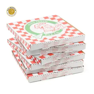 OOLIMAPACK Caixa de pizza para viagem com logotipo impressa personalizada de 8/10/12/16 polegadas de venda quente