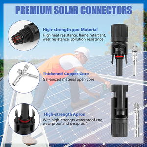 Connettore Solare IP67 1000V DC Femmina/Maschio per Pannelli Fotovoltaici, Facile Connessione 30A in Rame e PC per Sistemi di Energia Solare - Product Image 6