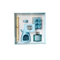 Cire de soja parfumée pour la fête des mères diffuseur de parfum de maison bougies chauffe-plat de luxe brûleur de cire en céramique coffret cadeau
