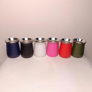 Creative 8oz Insulated Cup Stainless Steel Mini Eggshell Texture Travel <b>Mug</b> - Product Image 4