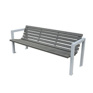 Banc de jardin moderne en composite bois-plastique pour extérieur, patio, banc en bois WPC, mobilier de jardin public, banc de jardin - Product Image 2