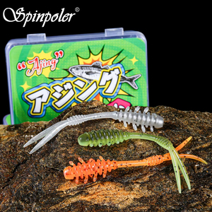 Señuelo de Pesca Spinpoler Mini Finesse de 55 mm, Cebo Suave de TPR, Gusano Artificial de Plástico, Cebo Suave para Pesca de Macarela, Pesca en Roca, Pesca en Hielo - Product Image 2