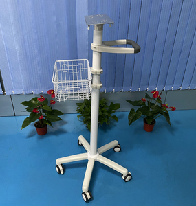 NBR-MT-03A <span class=keywords><strong>Monitor</strong></span> Berdiri Medis Kualitas Tinggi 2.5 Inci Kastor Diam <span class=keywords><strong>Monitor</strong></span> Pasien Keranjang untuk Rumah Sakit - Product Image 3