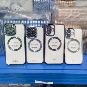 เคสโทรศัพท์ TPU ระบบแม่เหล็กชาร์จแบบไร้สายสำหรับ <span class=keywords><strong>iPhone</strong></span> 16 15 14 13 <span class=keywords><strong>11</strong></span> PRO MAX ทำ<span class=keywords><strong>จาก</strong></span>วัสดุ PC - Product Image 2
