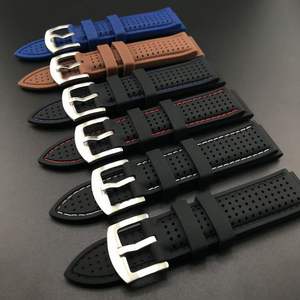 Correas de Reloj de Silicona de Repuesto Universales para Relojes Regulares de 20, 22 y 24 mm, Correa Deportiva Resistente - Product Image 2