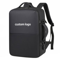Fuliya personalizado escalable gran capacidad USB mochila extensible al aire libre deporte viaje negocios portátil impermeable hombres mochila
