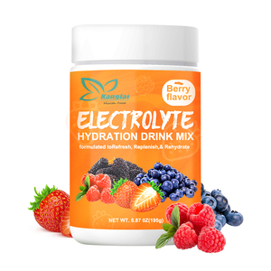 Mezcla de bebida de hidratación en polvo de electrolitos de primera calidad, compatible con la función muscular, recuperación, impulso de energía, vitalidad, Fitness saludable