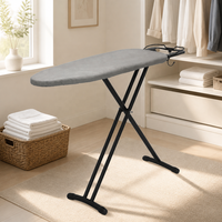Planche à repasser pliable OEM/ODM pour l'entretien des vêtements à domicile, hauteur réglable pour les foyers européens et nord-américains