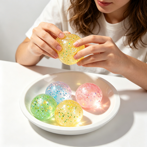 Transparent <b>Glitter</b> Gel Water Stress <b>Ball</b> Pastel Color Sparkle Sequins Squeeze Fidget Toy Squishy <b>Ball</b> Children Party Favors - Product Image 2