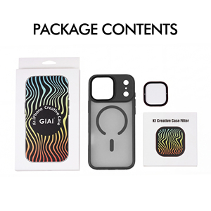 Kit de filtres d'objectif photo OEM en alliage d'aluminium magnétique UV ND CPL avec <span class=keywords><strong>Black</strong></span> <span class=keywords><strong>Mist</strong></span> & Star pour iPhone 17/18 <span class=keywords><strong>Pro</strong></span> Max - Product Image 1