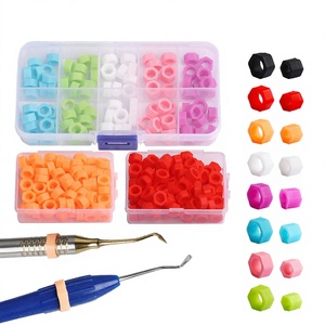100 Unidades/Caja Anillos de Silicona para Identificación Dental, Anillos de Reconocimiento Coloridos para Instrumentos, Ortodoncia, <span class=keywords><strong>Dentista</strong></span> - Product Image 3