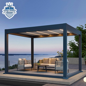 <span class=keywords><strong>Pergola</strong></span> <span class=keywords><strong>bioclimatique</strong></span> moderne en aluminium pour jardin, imperméable, 3 x 4 m, kits de toiture de <span class=keywords><strong>pergola</strong></span>, fabrication directe d'usine - Product Image 1