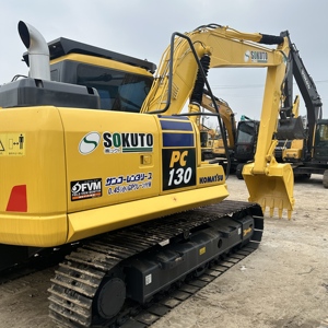 Excavadora Komatsu PC130 Usada, Máquina de Construcción Hidráulica Mediana de 13 Toneladas, PC130-7 PC110 PC120, Excavadora Mediana de Segunda Mano - Product Image 1
