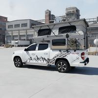 Camping-car pop-up 4x4 moderne, léger, durable, en aluminium, étanche, avec éclairage LED, pliable et extensible pour le camping et les voyages en camion