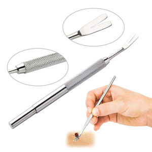 Ensemble de 3 pinces à tiques en acier inoxydable, finition miroir, réutilisables pour les humains, les chiens et les chats, 2026 - Product Image 3