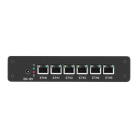 Mini serveur réseau 6Nic PC pare-feu PC 6e génération 6100U Core I3/i5/i7 serveur VPN 6 LANS 6100U Mini pare-feu routeur PC