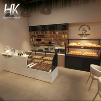 Ensemble de mobilier de salon sur mesure Hongkai : Banc jardinière, comptoir de réception incurvé, stations de coiffure avec miroirs arqués