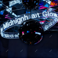 Barre lumineuse LED néon flexible personnalisée en acrylique en forme de cercle pour centre commercial, exposition commerciale, lustre, signalétique