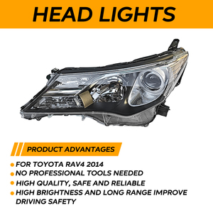 Pièces automobiles, phare de voiture pour Toyota <span class=keywords><strong>RAV4</strong></span> <span class=keywords><strong>2013</strong></span> 2014 2015, phare avant, lampe avant - Product Image 1