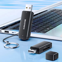 SAMZHE Lector de Tarjetas SD/microSD Externo USB-A 2.0 2 en 1 Compatible con DSLR, iPhone, PC, Laptop, Cámara para Coche y Dron - Material ABS