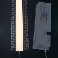 Profilé en T en alliage d'aluminium anodisé architectural - Profil LED encastré au plafond pour cloison sèche en plâtre |   CRI 90 Dimmable Garantie 5 ans