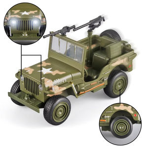 Modèle moulé sous pression 1:32 Willis Cross Country véhicule <span class=keywords><strong>militaire</strong></span> alliage métal modèle de voiture roues mobiles ornement décoratif Coche Modelo - Product Image 4