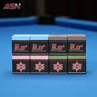 Craie de billard personnalisable R-QK ASN 3X Friction, qualité tournoi, antidérapante, faible poussière, gris, bleu, vert, rose, vente en gros