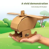 Modèle de maison en carton à assembler soi-même pour enfants, jouet de graffiti 3D, char, avion, voiture, modèle personnalisable, 299, cadeau de maternelle, accepte les commandes