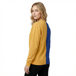 Sudadera Personalizada para Mujer en Dos Tonos, Amarillo y Azul, Ropa Universitaria, Sudadera con Contraste de Color para Hermandades Estudiantiles - Product Image 6