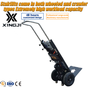 Electric Climbing Machine For Stairs 225Kg Crawler <strong>Aluminum</strong> <strong>Platform</strong> Oem Customized Mute Building Materials <strong>Trolley</strong> - Product Image 1