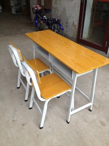 MDF and Chromed Metal Used School Furnture Student <strong>Shelf</strong> <strong>Desk</strong> and Chair H-745 - Product Image 2